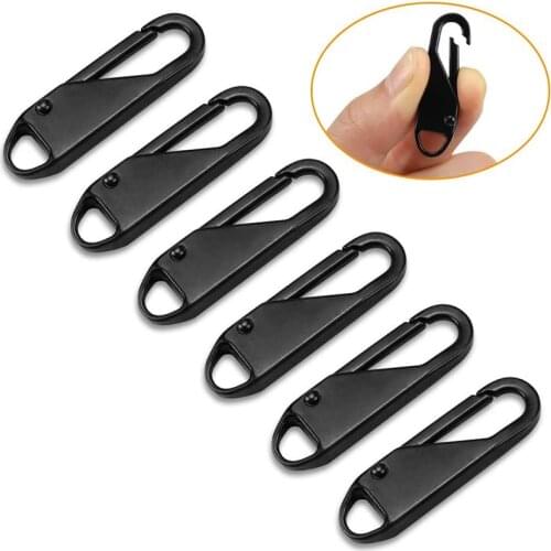 2PCS Fashion Zipper Slider Instant Universal Repair Kit Replacement for Broken Buckle Travel Bag Suitcase Tent Backpack Zippers