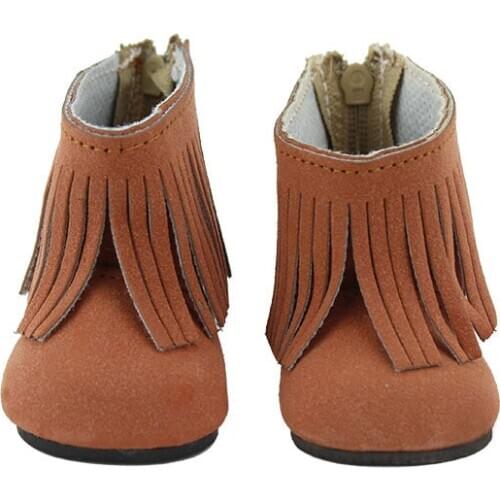 Brown Boot Fit For 17 Inch 43cm Doll Shoes. Doll accessories