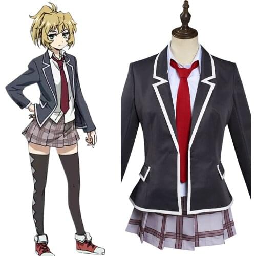 AnimeTenkuu Shinpan/High-Rise Invasion-Mayuko Nise Cosplay Costume Dress Outfits Halloween Carnival Suit