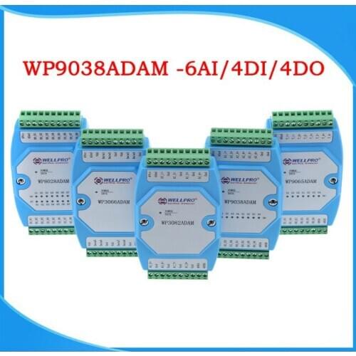 0-20MA/4-20MA Current Acquisition Module 6AI/4DI/4DO MODBUS Communication-WP9038ADAM