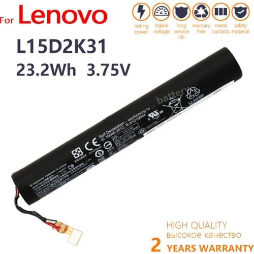 Genuine 3.75V 6200mAh 23.2WH L15D2K31 Tablet Battery for LENOVO YOGA 3-850M Yt3-850F YT3-850 YT3-850M YT3-850L L15C2K31