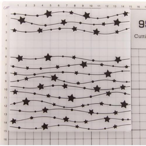 Pentagram Plastic Curve Star Template Craft Card Making Paper Card Album Wedding Decoration Embossing Folders