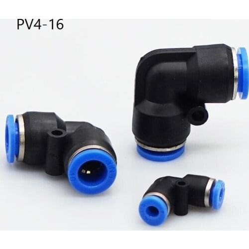 10pcs/lot Air Pneumatic Connector Fittings Plastic Gas Quick Fitting 10mm 8mm 6mm 12mm 4mm L Shaped Elbow