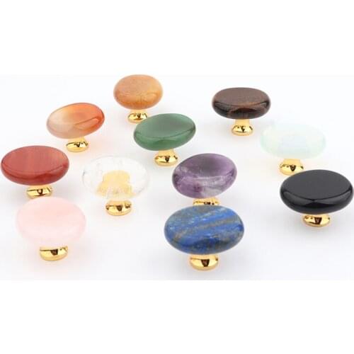 Crystal Drawer Handle Pure Nature Stone Crystal Reiki Drawer Handles Small Gift Decorative Handle Kitchen Cabinet Black Knob