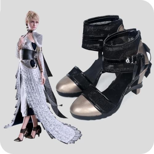 Final Fantasy XV FF 15 Lunafreya Nox Fleuret Cosplay Boots Shoes Game Party Cosplay Boots Custom Made for Women Shoes