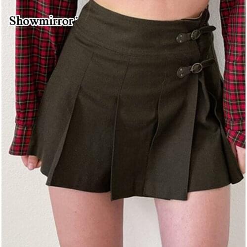 Женские плиссированные юбки Showmirror China At AliExpress