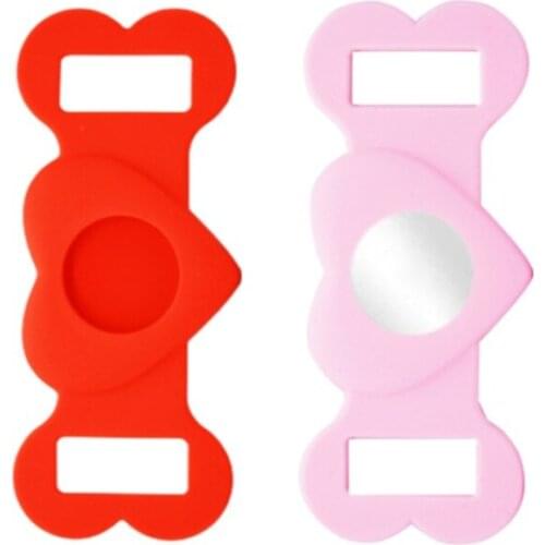 Love Bone Shape Pet Silicone Protective Case Cover for Airtags Anti-lost Pets Tracking Device For GPS Finder Dong Cat Tracker