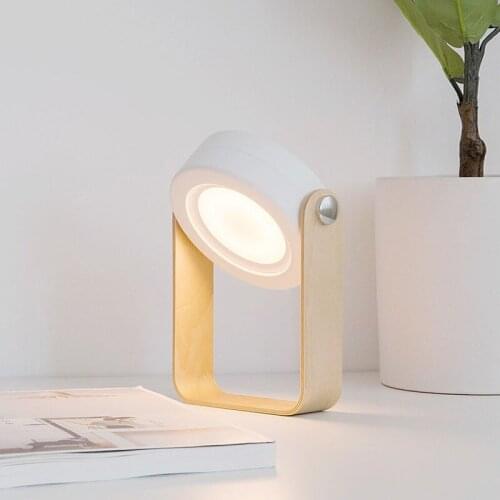 Foldable Touch Dimmable Reading LED Night Light Portable Lantern Lamp USB Rechargeable for Children Kids Gift Bedside Bedroom