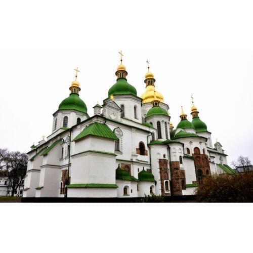 Tourist Magnets Over Min. Order $12,Ukraine Kiev Sophia Church Rectangle Metal Fridge Magnet 5548 Tourism Souvenir