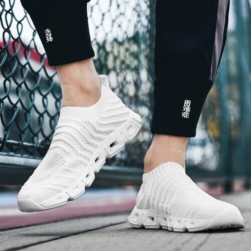Spring Sport Running Men Shoes Air Mesh Breathable Men Sneakers New Cushioning Casual Canvas Shoes Light Sneakers Chaussure
