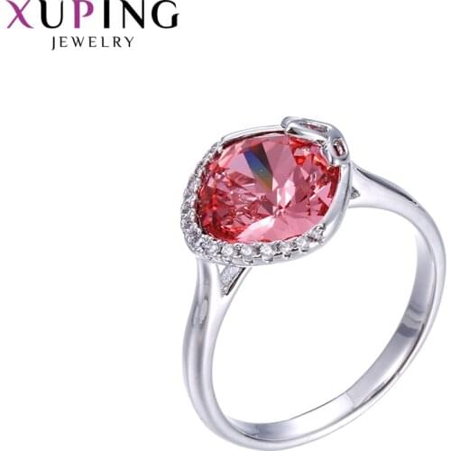 Xuping Jewelry Exquisite Wild Style Crystals Ring for Women with Rhodium Plated 15293