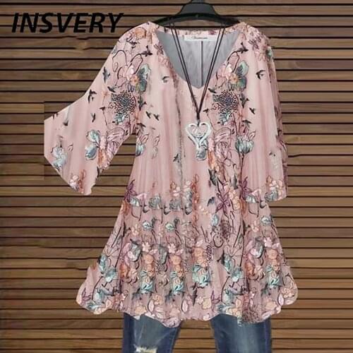 Vintage Floral Print Dress Women Spring Summer Mini Dress Long Sleeve Bohemian Dresses For Women Elegant Party Dress 2021