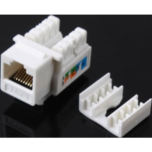 1/5pcs CAT6 RJ45 110 Punch Down Keystone Network Ethernet Jack Cat-6 Punch Down Keystone jack Connector