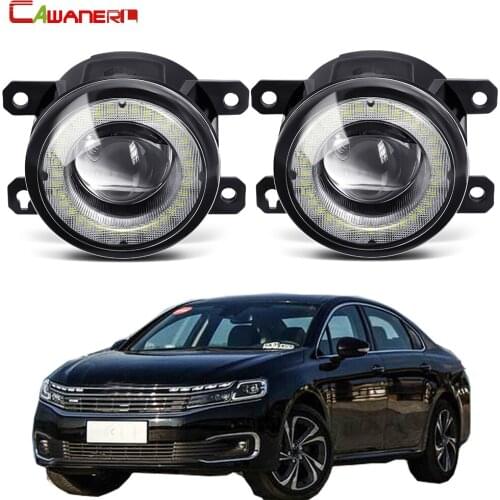 2 Pieces Car LED Fog Light Assembly Angel Eye DRL Daytime Running Light 30W 8000LM 12V For Citroen C6 TD_ Saloon 2005-2015