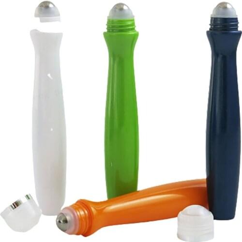 300 x Mini Travel Refillable 15ml 1/2oz Eye Cream Roll on Bottle Steel Bead Cosmetic Eye Essence Packing Roller Bottle