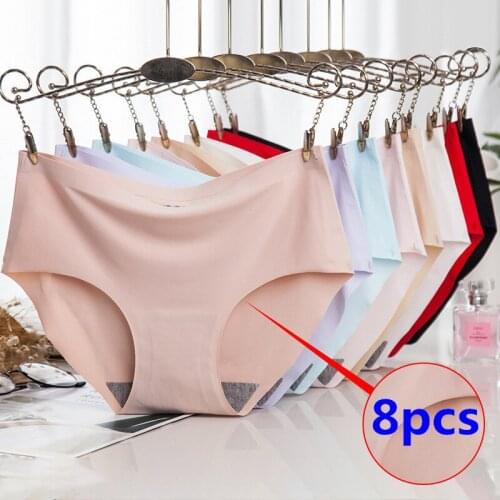 8PCS Seamless Underwear Women Sexy Panties Women Lingerie Sexy Sexy Underwear Women Underpants Tangas Briefs Bragas