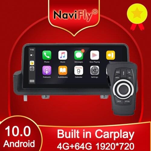 NaviFly Qualcomm Snapdragon API 29 Android 10.0 Car DVD GPS for BMW 3 series E90 E91 E92 E93 318i 320i 325i 2005-2012 Carplay
