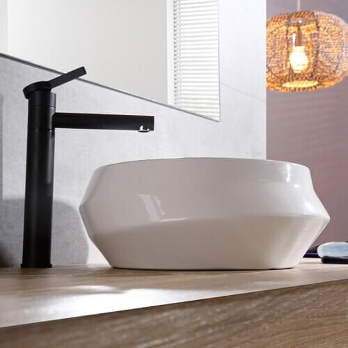 White Basin Ceramic Washbasin Modern Fashion Simple round Ceramic Washbasin Household ceramic wash basin bathroom sink