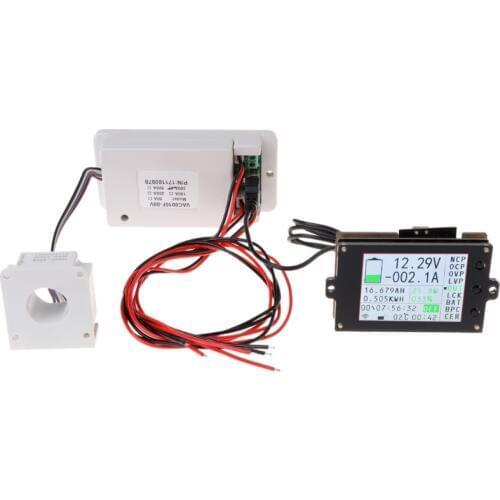 Wireless Multifunction Voltmeter Ampere Meter DC 0-80V 0-300A with Hall Sensor