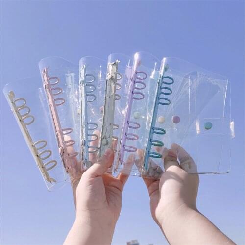 A5 A6 Notebook Inner Cover Transparent Pvc Loose-leaf Notebook Protect Cover Diary Journal Planner School Stationery