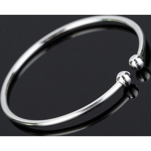 Cuff Bracelets High Quality Gifts Hot sell Wholesale Fashion Women Female Jewelry silver plated Bangles B080