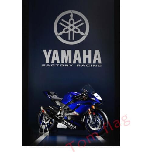 Yamaha Racing flag 90 * 150cm size Christmas decorations car flag
