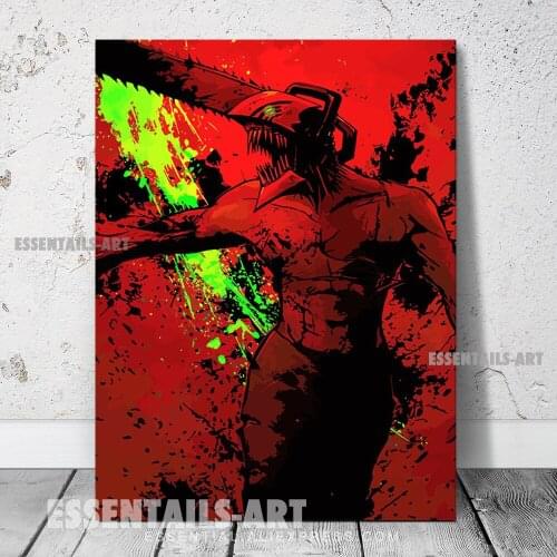 Chainsaw Man Denji art design Canvas Wall Art Painting Poster Bedroom Study studio print Living kid Room Home Decoration Prints