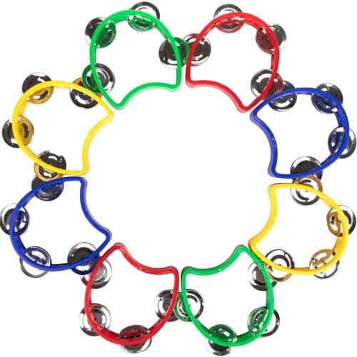 Plastic Handbell Musical Instrument Rattle Toys For Baby Toddler Boys Girls 1 2 3 4 5 6 Years Old Party Favors