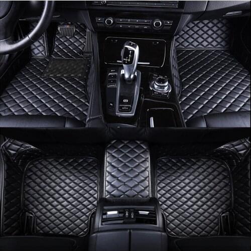 CUWEUSANG Custom leather car floor mats for Hummer H2 H3 2003 2004 2005 2006 2007 2008 2006 2009 2010 foot mats