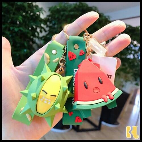 Creative Cute Fruit Keychain Doll Bag Pendant Couple Small Gift Ornaments Bag Car Key Chain Pendant