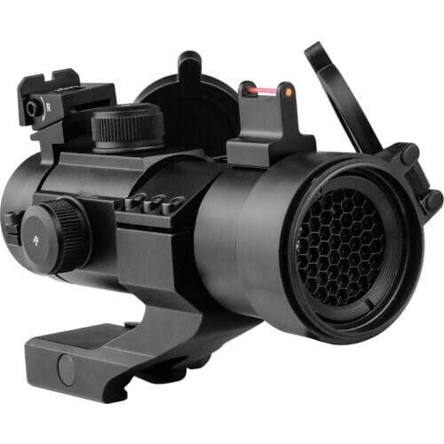 M3 Sighting Telescope Gun Sight Dot Scope for Picatinny Rail Hunting Red Dot Riflescopes 32mm with Reflex Red/Green