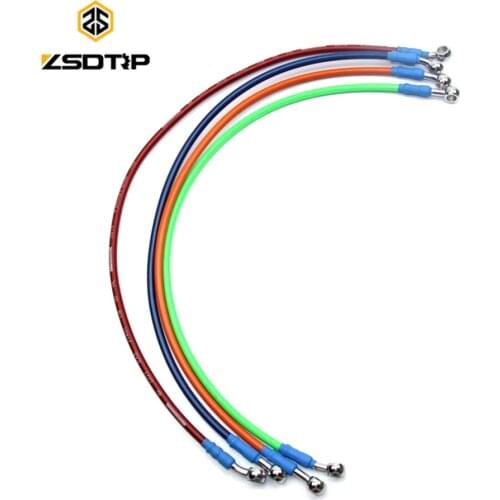 Motorcycle Dirt Bike Braided Steel Brake line Clutch Oil Hose Tube 80 100 120 140cm Universal Fit Racing MX