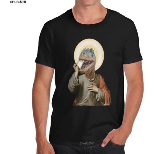 Mens Raptor Jesus Funny Cotton T-Shirting Cartoon t shirt men Unisex New Fashion tshirt Loose Size top shubuzhi funny sbz3159