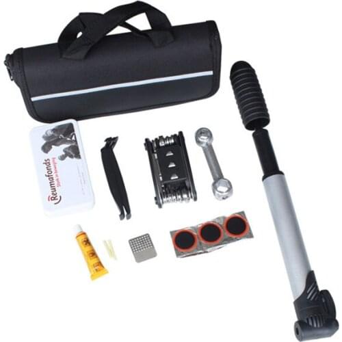 Bicycle Repair Tools Kit Outdoor Cycling Pedal Remover Puller Tool Bike Accessories Multi Folding Tool Set Tire Rubber Patch