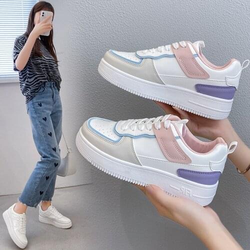 2021 New Womens Shoes Sports Casual Shoes Special Multicolor Daily White Shoes Fashionable Breathable Platform Sneakers