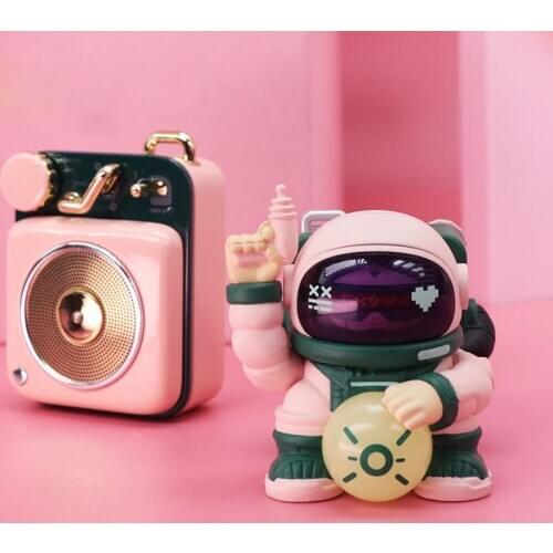 Birthday Gift 52TOYS Lucky Astronaut Cat Radio Trendy Kid Doll Computer Desktop Decoration Kawaii Toy Blind Random Box