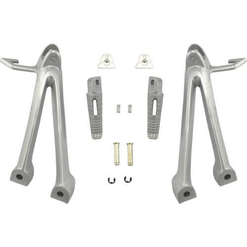 For Suzuki GSXR600 GSXR750 2006 2007 GSXR 600 750 06 07 K6 Motorcycle Rear Passenger Foot Pegs Foot rest With Brackets NEW