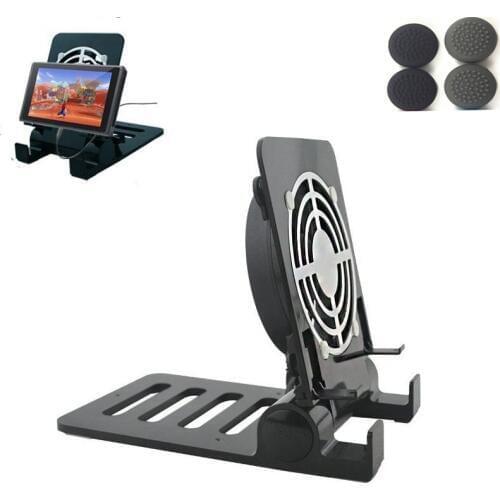 For Nintendo Switch NS Console Cooling fan Cooler Cooling Docking Stand Station Multi-Angle Holder Bracket Base For Phone Tablet