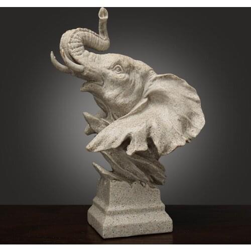 Home furnishing articles Nordic European elephants lucky animals sitting room ark and TV ark porch office decoration