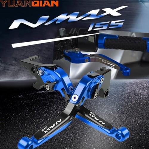 For YAMAHA NMAX155 2015-2017 2016 Motorcycle Brake Clutch Levers Motorcycle Scooter Extendable Folding Adjustable lever NMAX 155