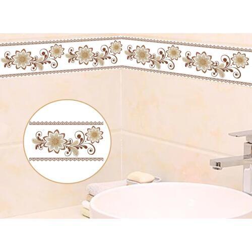 PVC Self-Adhesive Waterproof 3D Wallpaper Borders Living Room Bedroom Bathroom Luxury Home Decor Wallpaper For Walls Stickers 3D