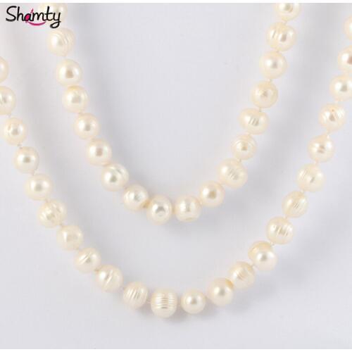 Женские ожерелья из жемчуга Shamty China At AliExpress