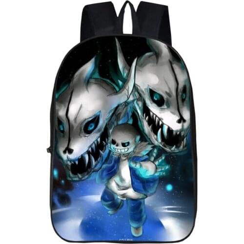 Undertale Schoolbags Games Cartoon Backpack Student Personalise Bags Capacity Primary Teenager Boy Favorite Best Birthday Gifts
