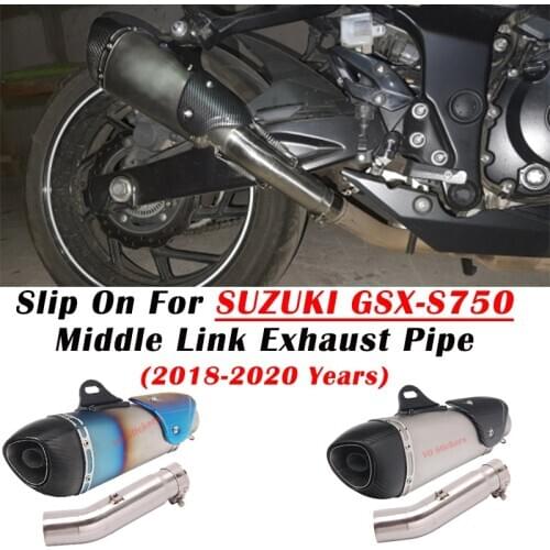 Slip On For SUZUKI GSX-S 750 GSX S750 BK750 2018 19 Yoshimura Motorcycle Exhaust Escape Modified Middle Link Pipe Muffler
