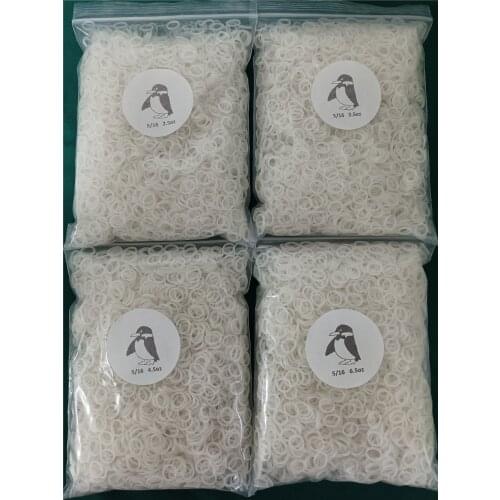 5/16" Dental Orthodontic Elastic Bands Braces Elastics Ties Clear Brace Close Teeth Gap 5000/Bag 2.5 3.5 4.5 6.5OZ