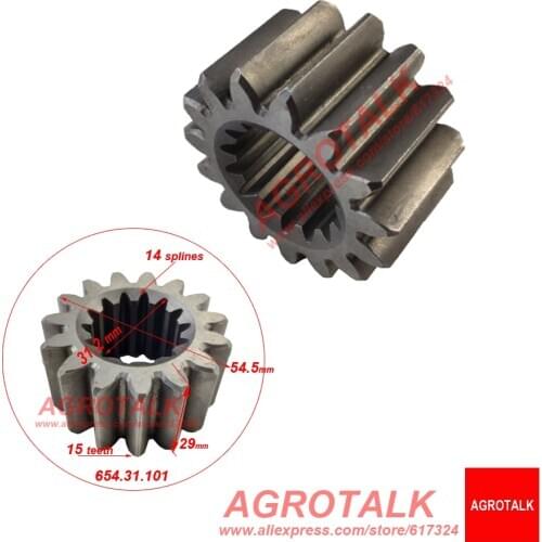The sun gear for Foton Lovol series tractor, please choose the quantity according to your need, part number: P654.31.101