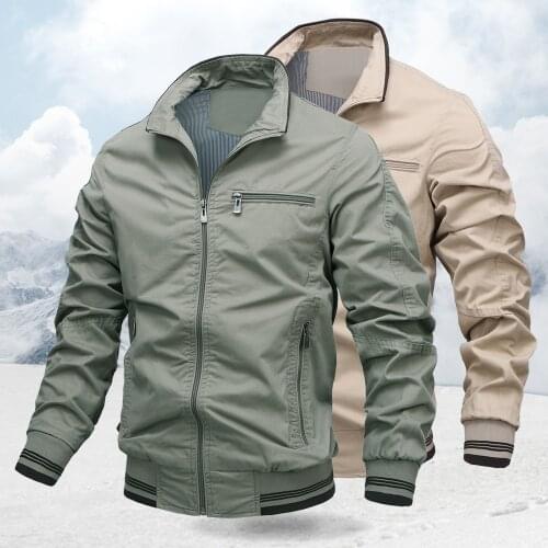 Mens Windbreaker Bomber Pilot Jacket 2021 New Men Casual Thin Zipper Baseball Coat Male Fashion Military Outwear Brand Clothing