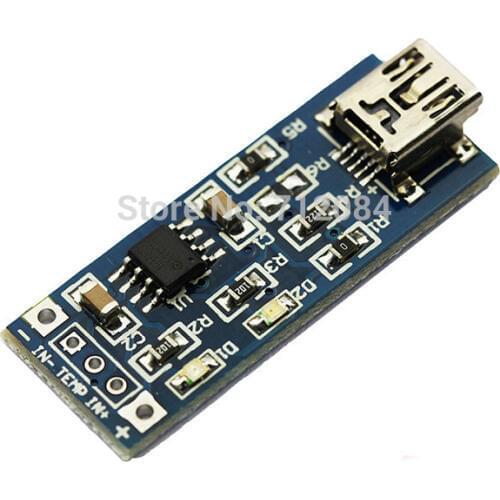 1A TP4056 Lithium Battery Charging Board Charging Module MINI USB 4V-8V 1000mA Good DIY