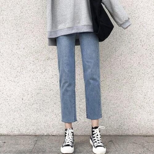 Woman Jeans Pants Autumn Winter Stretchy Straight-Leg Pants Pantalones Vaqueros Mujer