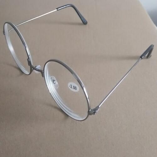 Women Floral Fnished Myopia Glasses Metal Round Nearsighted Glasses For Lady Short-sight Glasses With Degree -1.0to-4.0